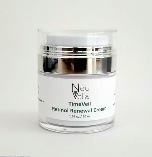 Neu Vella TimeVeil Retinol Renewal Cream-1% Retinol + HA + Niacinamide— Hydrate · Brighten · Restore —