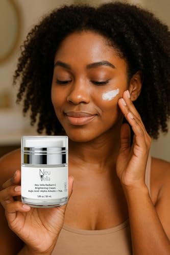 Neu Vella Radiant-C Brightening Vitamin Cream – Vitamin C + Tranexamic Acid + Alpha Arbutin + Kojic Acid Dipalmitate – Dark Spot Correcting, Tone-Evening Moisturizer | Made in USA, 1 Fl Oz