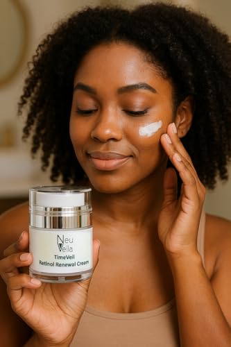 Neu Vella TimeVeil Retinol Renewal Cream-1% Retinol + HA + Niacinamide— Hydrate · Brighten · Restore —