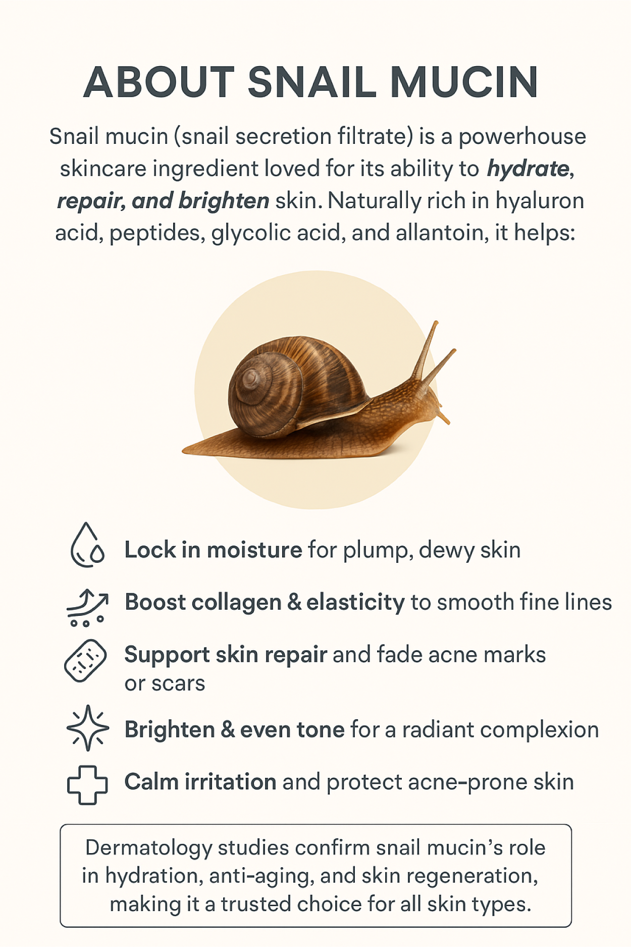 Neu Vella Snail Mucin Cream -Hyaluronic Acid + Niacinamide + TXA -for Dewy, Even-Looking Skin-1 oz